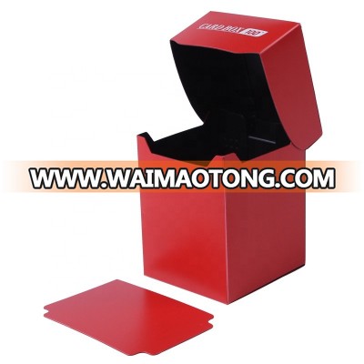 white plastic deckbox, pp box Deck box for game card or card sleeves, Dongguan supplier